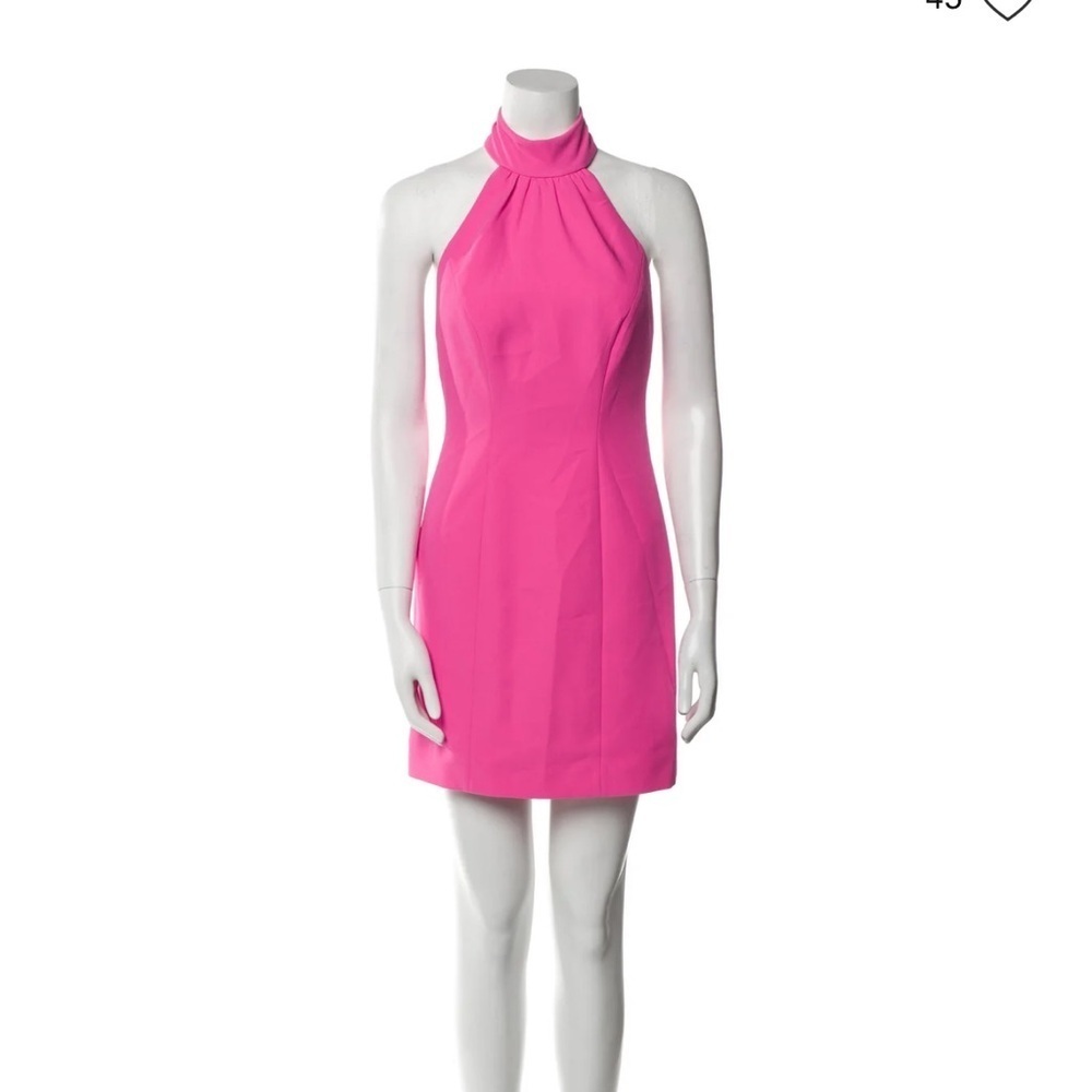 Milly Mock Pink Halter Dress | 8